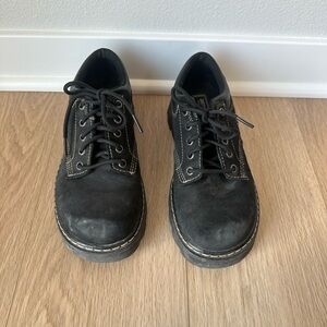 Y2K Skechers USA Women’s Chunky Oxford Parties Mate Shoes 45120 Black, Sz 8.5